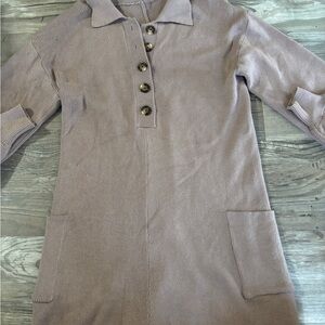 Collared romper with button detail